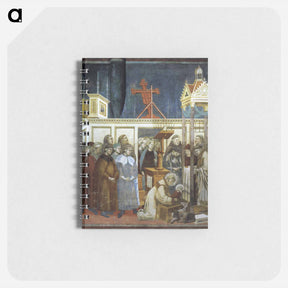 アートメモ帳-St. Francis of Assisi Preparing the Christmas Crib at Grecchio - ジョット ディ ボンドーネ Memo.