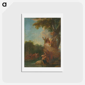 アートポストカード-The Baptism in the Jordan
 - ジョバンニ バティスタ ティエポロ Postcard.