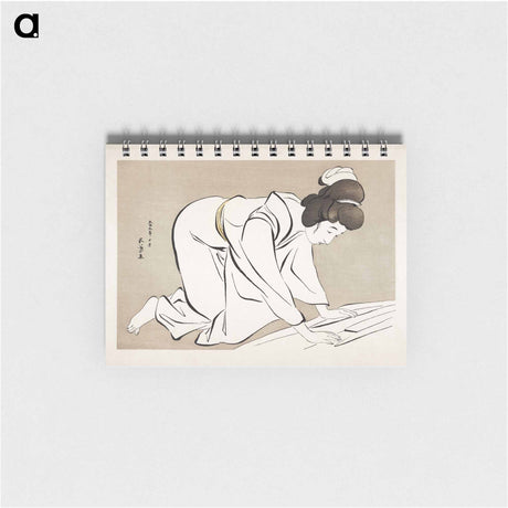 アートメモ帳-Woman Folding a Kimono
 - 橋口 五葉 Memo.