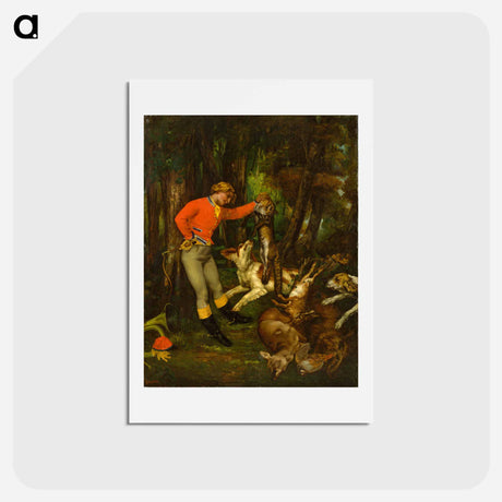 アートポストカード-イエロー - ギュスターヴ クールベ Postcard.