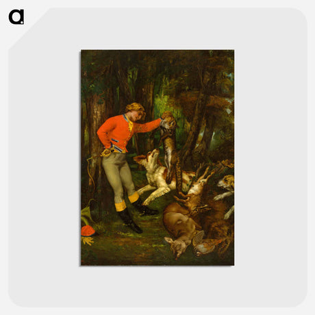 アートポストカード-イエロー - ギュスターヴ クールベ Postcard.