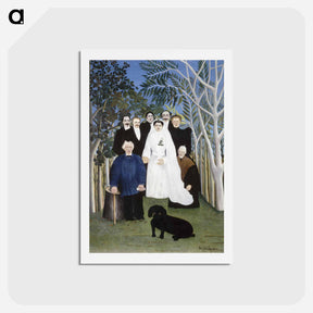 アートポストカード-The Wedding Party - アンリ ルソー Postcard.