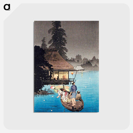 アートポストカード-Enjoying Evening Cool - 高橋 宏明 Postcard.