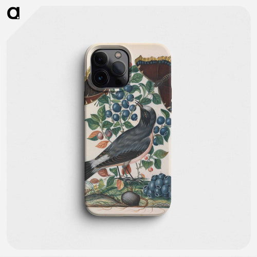 Northern Wheatear with Bilberry, Camberwell Beauty, and Pupa
 - ジェームズ ボルトン Phone Case.