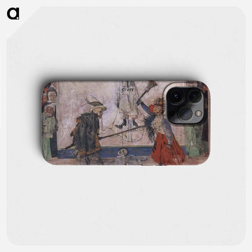 Skeletons Fighting over a Hanged Man - ジェームズ アンソール Phone Case.