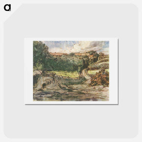 アートポストカード-Manor farm Cousin in Greville - ジャン フランソワ ミレー Postcard.