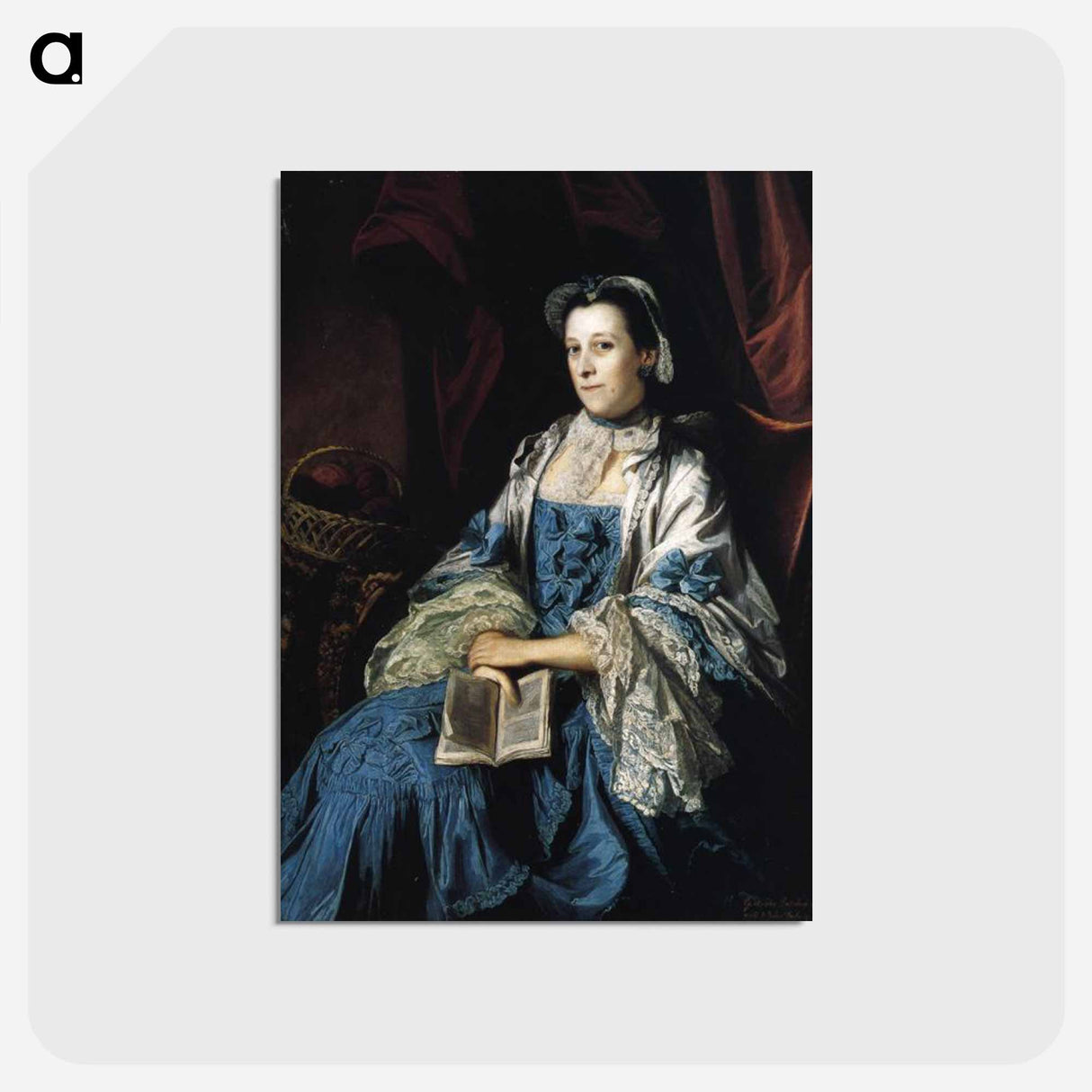 アートポストカード-Gertrude, Duchess of Bedford - ジョシュア レノルズ Postcard.