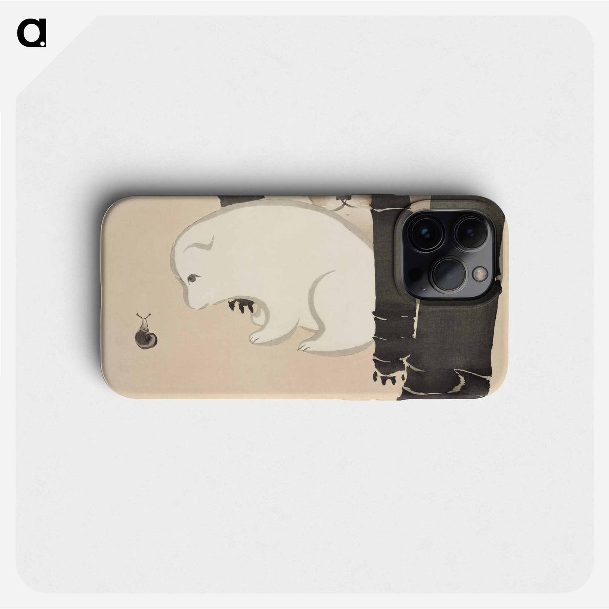 Dog and snail from Momoyogusa–Flowers of a Hundred Generations by Kamisaka Sekka - 神坂 雪華 Phone Case.