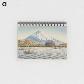 アートメモ帳-Frosty Morning in Nagaoka, Izu (Izu Nagaoka shimo no asa), Woodblock print 27.5 x 40.3 cm - 川瀬 巴水 Memo.