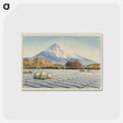 アートポストカード-Frosty Morning in Nagaoka, Izu (Izu Nagaoka shimo no asa), Woodblock print 27.5 x 40.3 cm - 川瀬 巴水 Postcard.