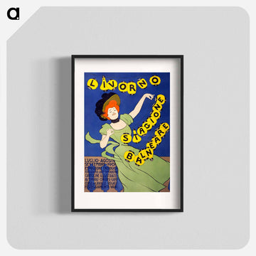 Livorno stagione balneare - Leonetto Cappiello Poster.