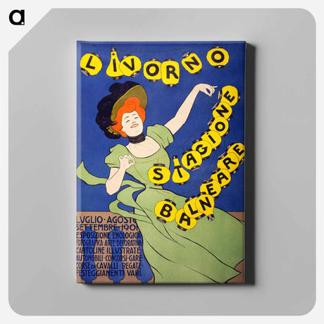 アートパネル-Livorno stagione balneare - レオネット カピエッロ Canvas.