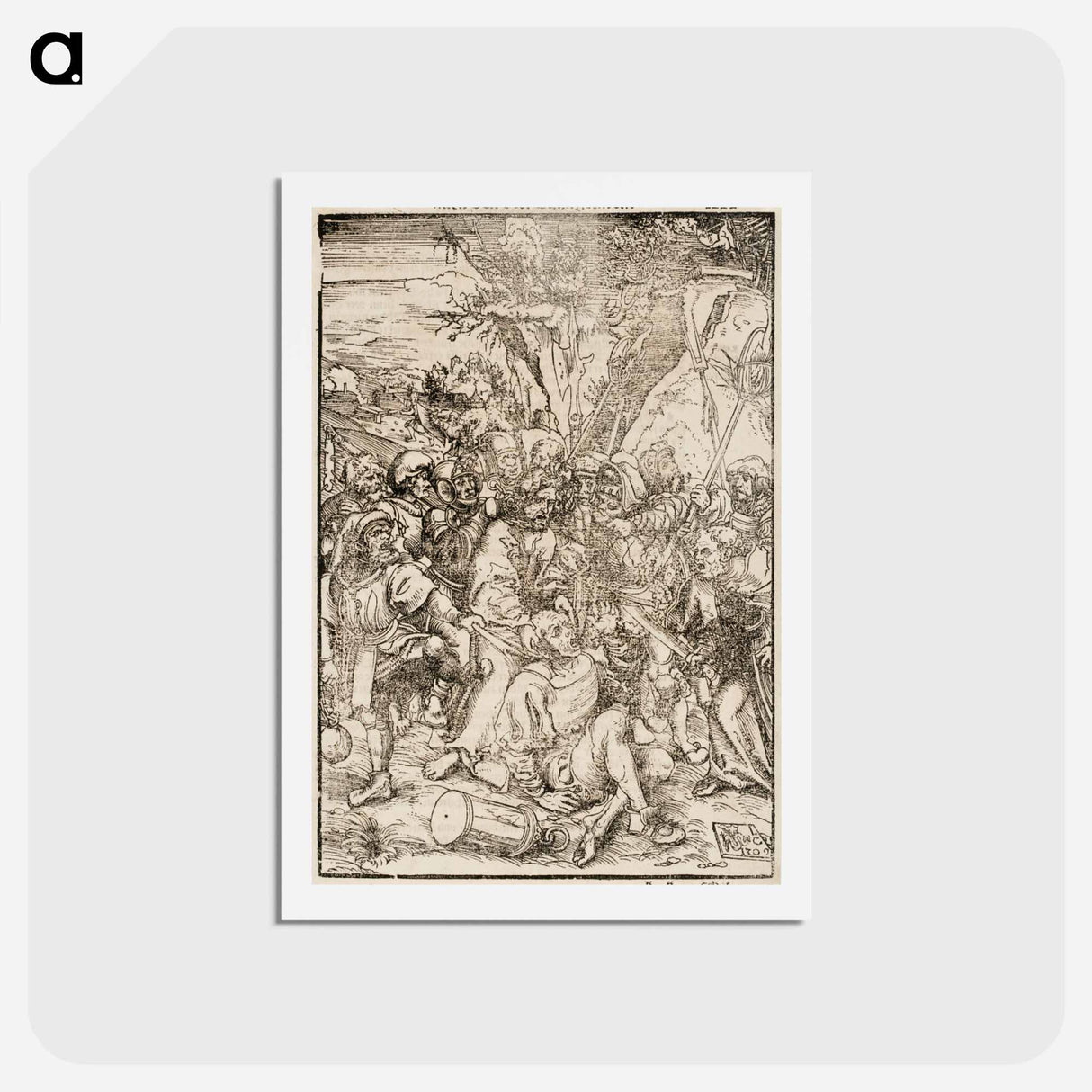 アートポストカード-Kristuksen Vangitseminen
 - ルーカス クラナッハ Postcard.