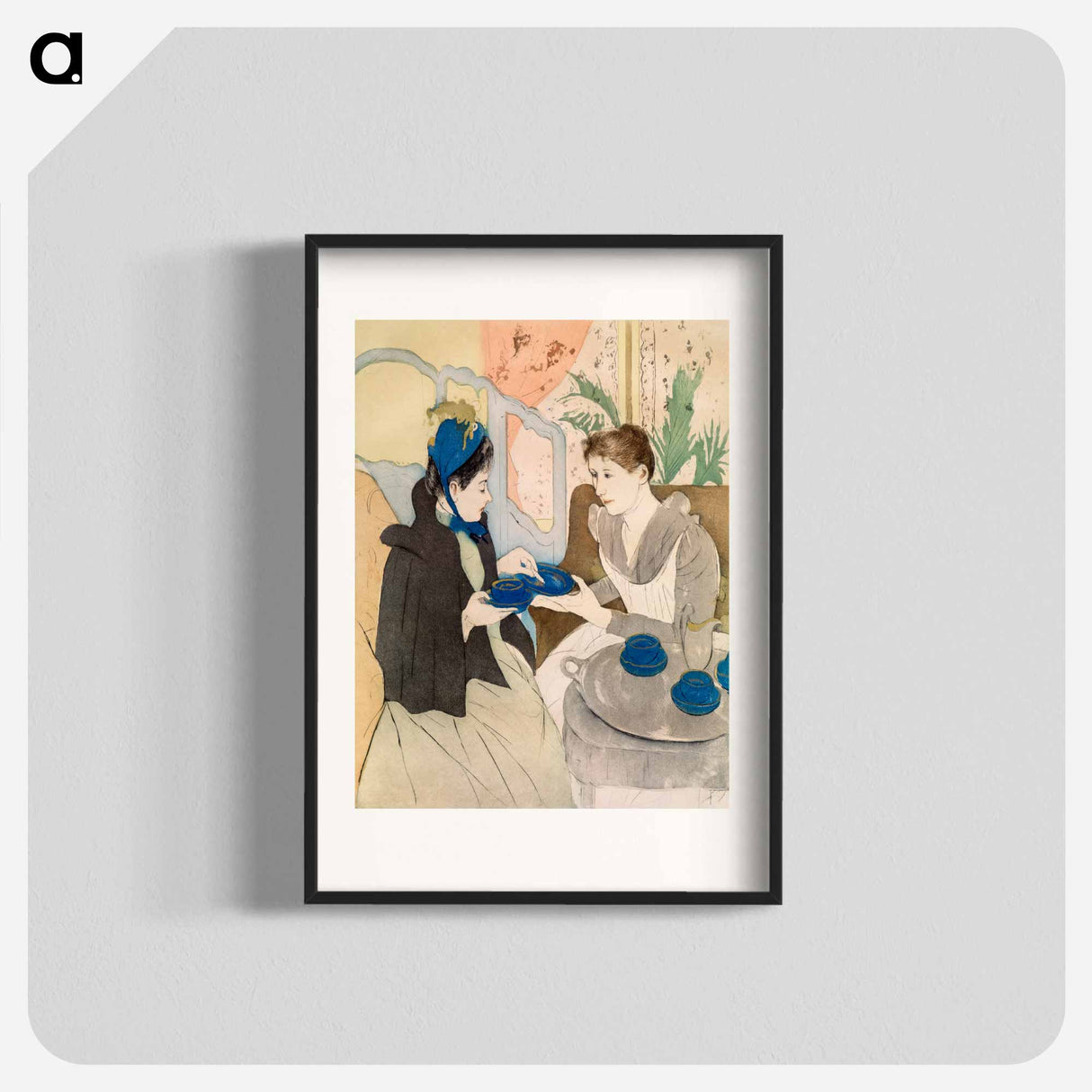 Afternoon Tea Party - Mary Cassatt Poster.