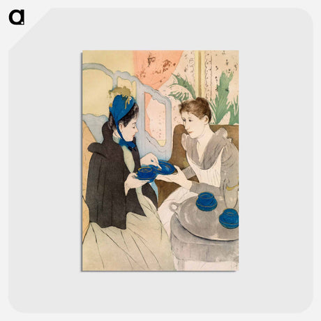 アートポストカード-Afternoon Tea Party - メアリー カサット Postcard.