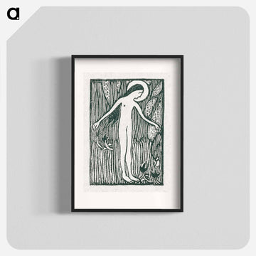 A naked woman illustration for a poetry collection by Paul Verlaine - Maurice Denis Poster.