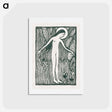 アートポストカード-A naked woman illustration for a poetry collection by Paul Verlaine - モーリス ドニ Postcard.