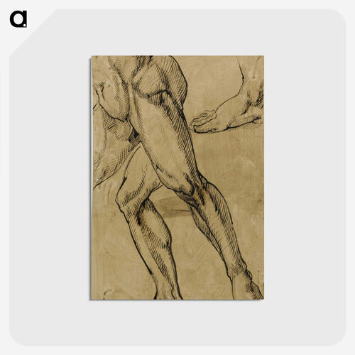 Legs and Feet of Male Nude - ミケランジェロ ブオナローティ Postcard.