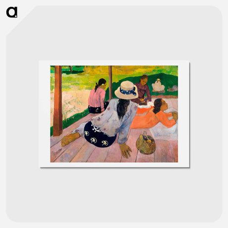 アートポストカード-The Siesta - ポール ゴーギャン Postcard.
