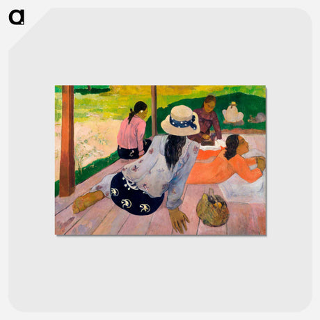 アートポストカード-The Siesta - ポール ゴーギャン Postcard.