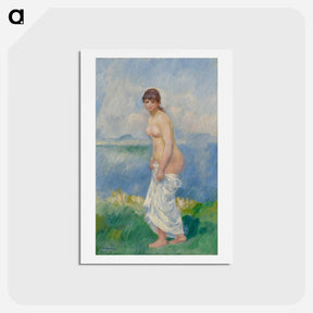 アートポストカード-Standing Bather - ピエール オーギュスト ルノワール Postcard.