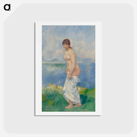アートポストカード-Standing Bather - ピエール オーギュスト ルノワール Postcard.