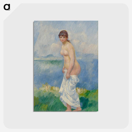 アートポストカード-Standing Bather - ピエール オーギュスト ルノワール Postcard.