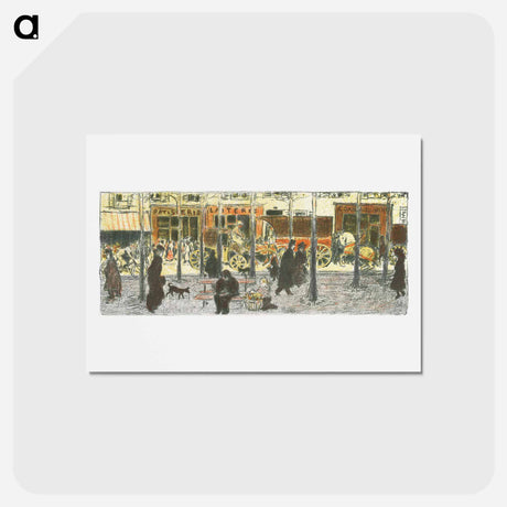 アートポストカード-Boulevard
 - ピエール ボナール Postcard.