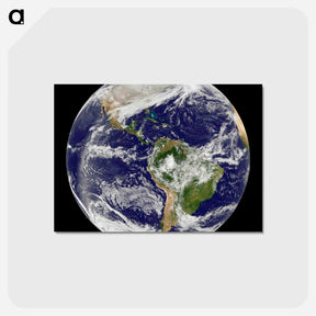 アートポストカード-Arctic Blanket Over the U.S.
 - 地球 Postcard.