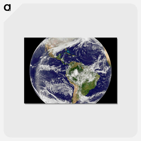 アートポストカード-Arctic Blanket Over the U.S.
 - 地球 Postcard.