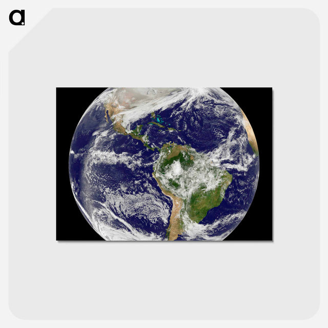 アートポストカード-Arctic Blanket Over the U.S.
 - 地球 Postcard.