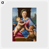 The Garvagh Madonna - ラファエロ サンティ Postcard.
