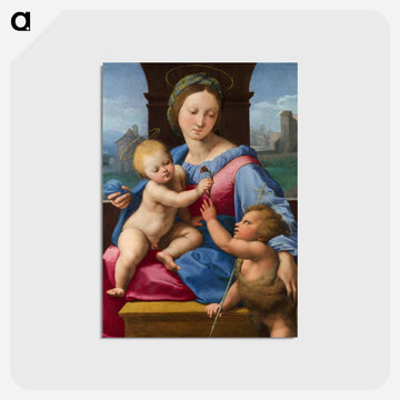 The Garvagh Madonna - ラファエロ サンティ Postcard.