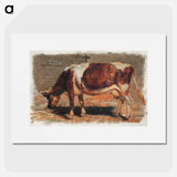 Study of a Grazing Cow - Samuel Coleman Poster.