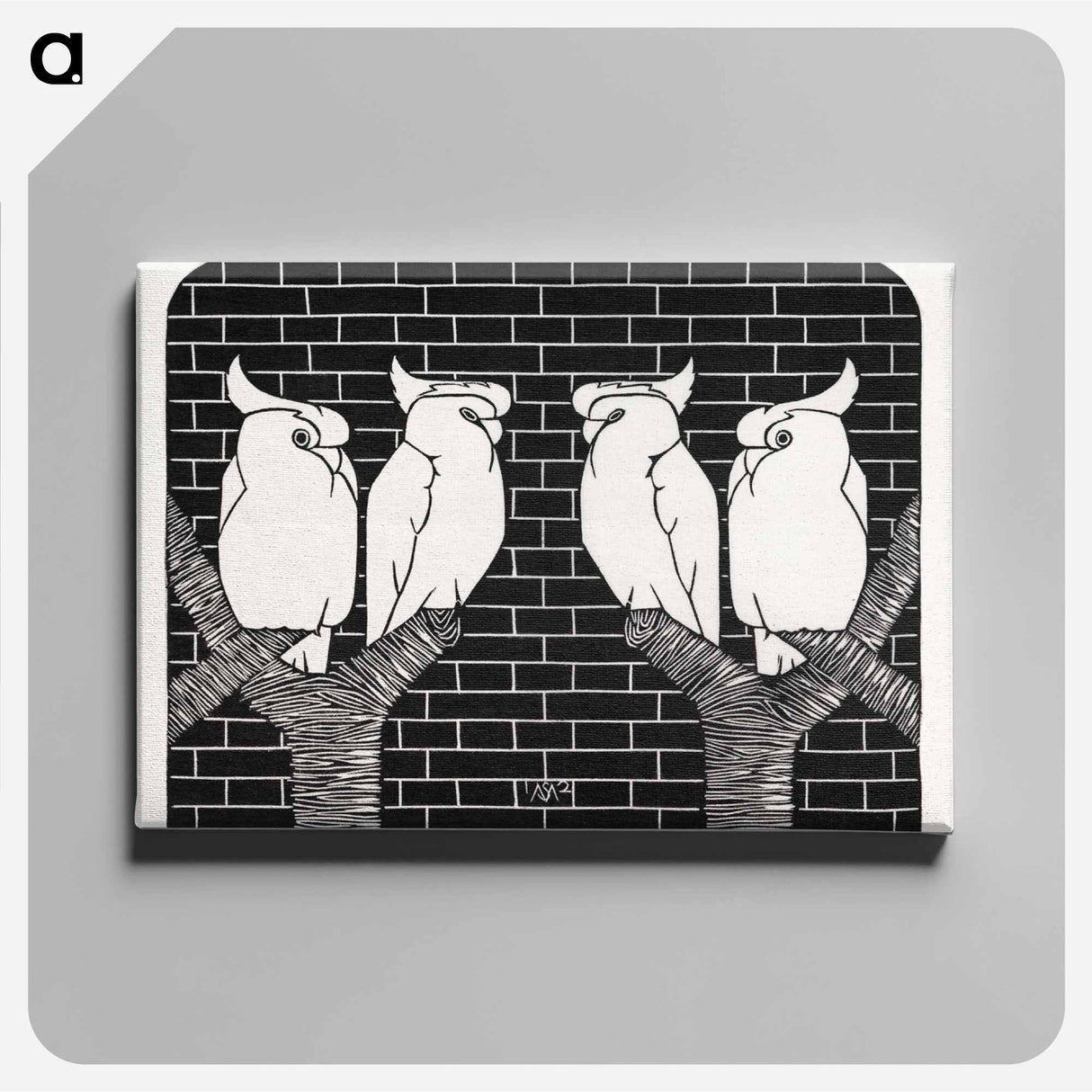 Four Crowned Cockatoos
 - サミュエル ジェスルン Canvas.