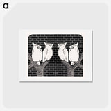 Four Crowned Cockatoos
 - サミュエル ジェスルン Postcard.