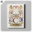 アートパネル-Guide for Constructing the Letter C from Mira Calligraphiae Monumenta
 - 書道のお手本 Canvas.