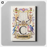 アートパネル-Guide for Constructing the Letter C from Mira Calligraphiae Monumenta
 - 書道のお手本 Canvas.