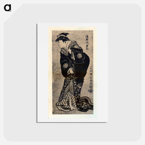アートポストカード-Sanokawa Ichimatsu III as Sekinoto, wife of Fuwa Benzaemon - 東洲斎 写楽 Postcard.