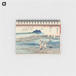 アートメモ帳-The Noda Jewel River in Mutsu Province
 - 歌川 広重 Memo.