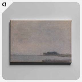アートパネル-Landscape at Falster - ヴィルヘルム ハンマースホイ Canvas.