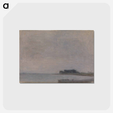 アートポストカード-Landscape at Falster - ヴィルヘルム ハンマースホイ Postcard.