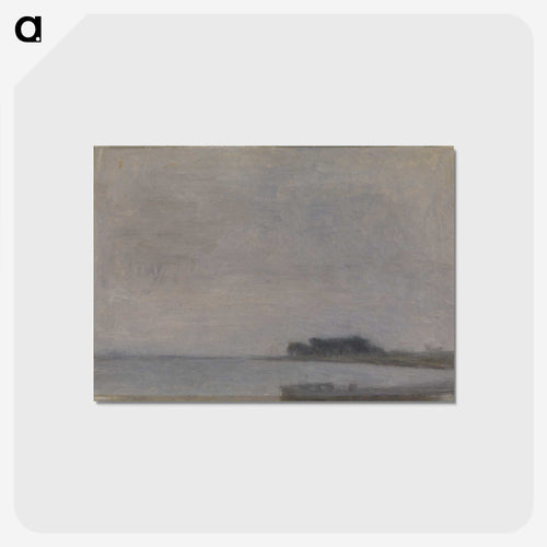 ファルスターの風景 - ヴィルヘルム ハンマースホイ Postcard.