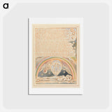 アートポストカード-Jerusalem, Plate 14, "One hair nor particle of dust...." - ウィリアム ブレイク Postcard.