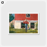 アートポストカード-In the Garden - ウィンスロー ホーマー Postcard.