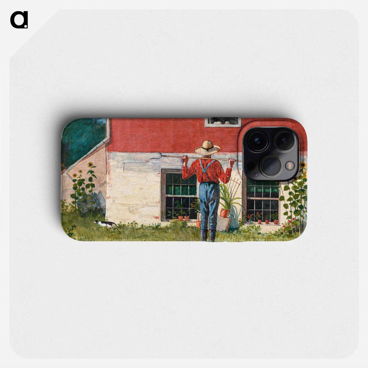 In the Garden - Winslow Homer Phone Case.