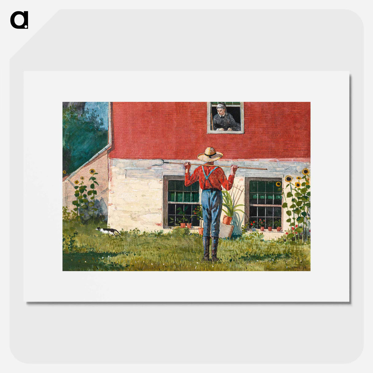 In the Garden - Winslow Homer Poster.