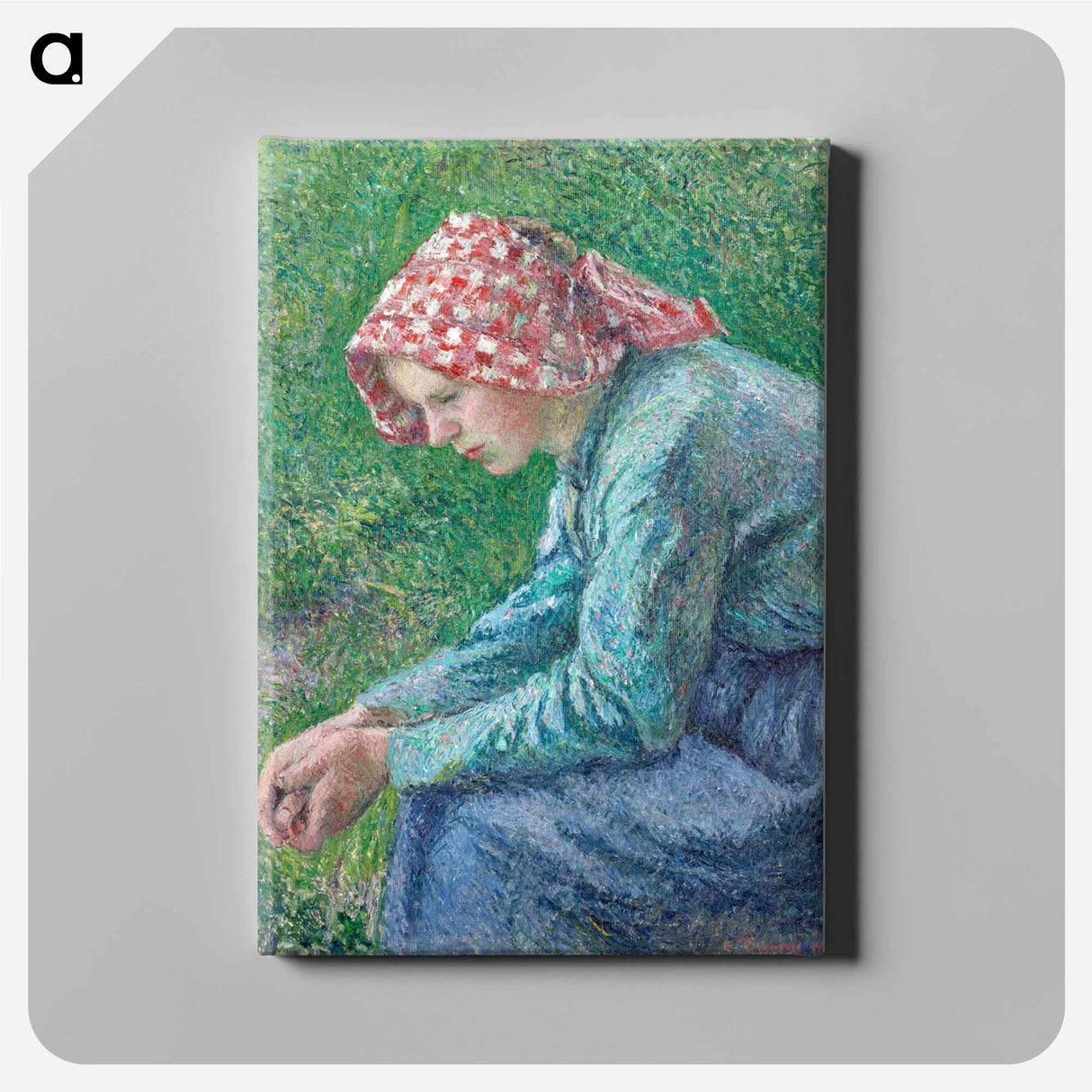 アートパネル-A Seated Peasant Woman
 - イェール大学アートギャラリー Canvas.