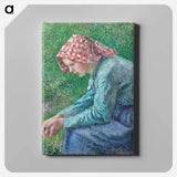 アートパネル-A Seated Peasant Woman
 - イェール大学アートギャラリー Canvas.