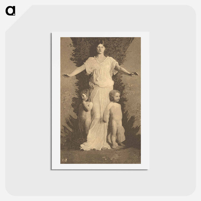 アートポストカード-Caritas - アボット ハンダーソン セイヤー Postcard.